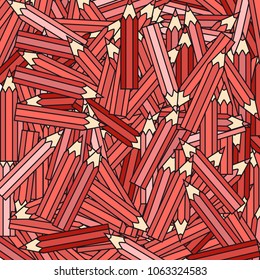 vector red crayons background texture 