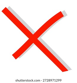 vetor de cruz vermelha. Botões para escolher, decisão, web. Símbolo de erro, assinalar, errado e parar, falhou.