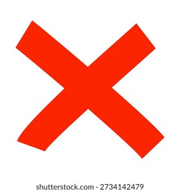 vector of red cross. Buttons to choose, decision, web. Error symbol, tick, wrong and stop, failed.