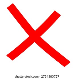 vector of red cross. Buttons to choose, decision, web. Error symbol, tick, wrong and stop, failed.