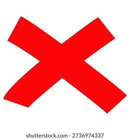 vector of red cross. Buttons to choose, decision, web. Error symbol, tick, wrong and stop, failed.