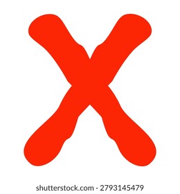 vector of red cross. Buttons to choose, decision, web. Error symbol, tick, wrong and stop, failed.