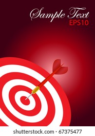 Vector Red Dart  background