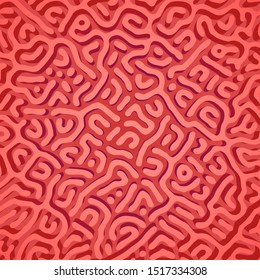 vector red design Turing morphogenesis reaction diffusion pattern organic ornament background
