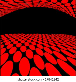Vector Red Dots With Copyspace