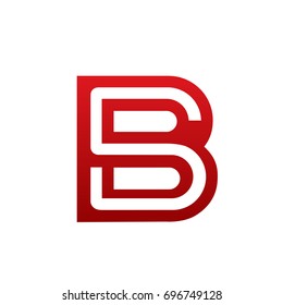 Vector Red Dual Letter S B Logo 