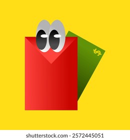 Vector Red Envelope Chinese New Year Assets