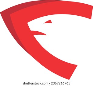 
vector red fish logo design
