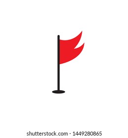 Vector red flag icon. Can use for application icon, web, infographic element