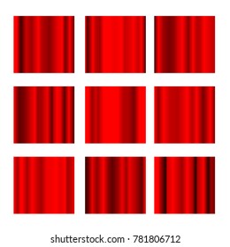 Vector Red Foil Gradient Swatches