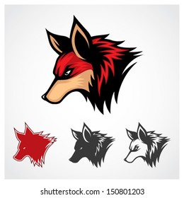 Vector Red Fox Symbol