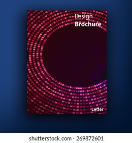 Vector red glamour brochure / booklet cover design templates collection.