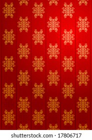 Vector red and gold glamour wallpaper