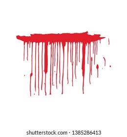 Vector of red grunge artistic brush strokes, design elements. frames for text or quote