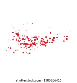 Vector of red grunge artistic brush strokes, design elements. frames for text or quote