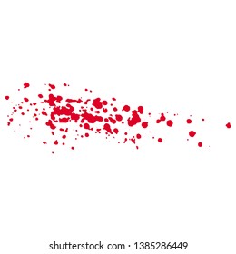 Vector of red grunge artistic brush strokes, design elements. frames for text or quote