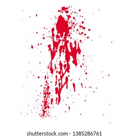 Vector of red grunge artistic brush strokes, design elements. frames for text or quote
