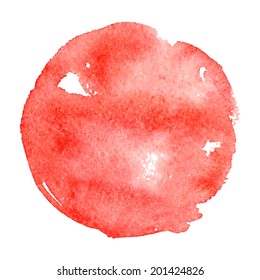 Vector of red grunge paint stain. Abstract watercolor design elements for your projects. Vector illustration for your design.
