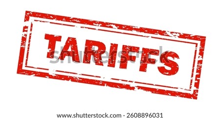Vector red grunge rubber stamp with 