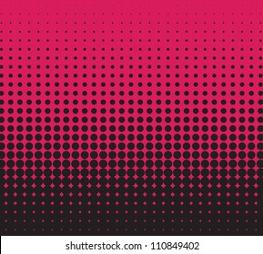 vector red halftone for backgrounds and design