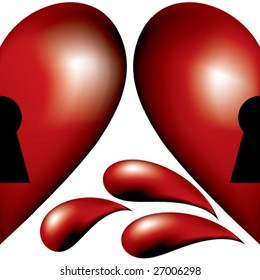 Vector red Heart.