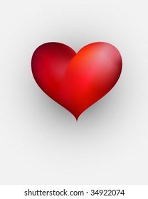 vector red heart