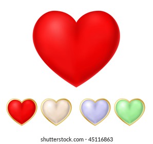 vector red heart