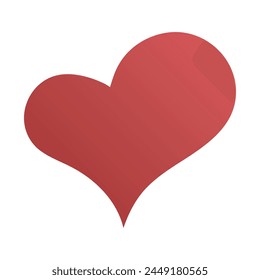 Vector Red Heart Icon Gradient