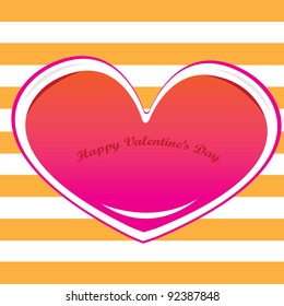 Vector red heart. Love icon.