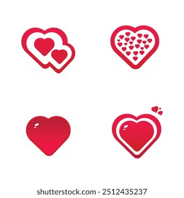 vector red Heart Shape Illustration
