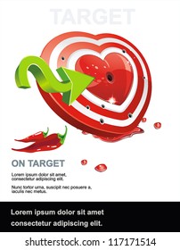 Vector Red Heart-Target.
