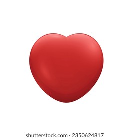 Vector red isolated heart background