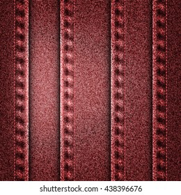 Vector red jeans texture illustration. EPS 10