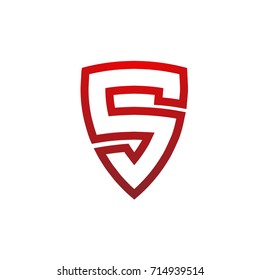 Vector Red Letter S Guard Logo