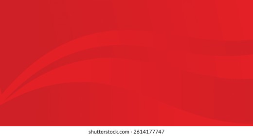 Vector red line background curve element with white space for text and message design concept, overlapping layers, vector