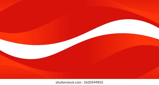 Elemento de curva de fondo de línea roja de Vector con espacio en blanco para el diseño de texto y mensajes, capas superpuestas, Vector