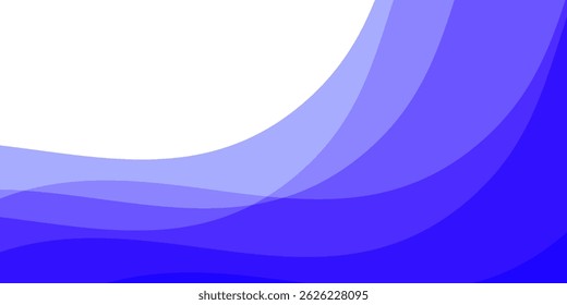 Vector red line background curve element with white space for text and message design, overlapping layers