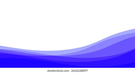 Vector red line background curve element with white space for text and message design, overlapping layers