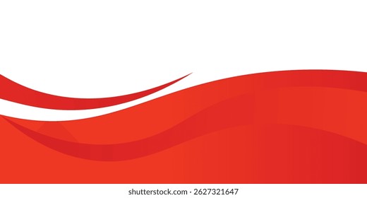 Elemento de curva de plano de fundo de linha vermelha de vetor com espaço em branco para texto e arte de design de mensagem sobrepondo camadas vetor eps10
