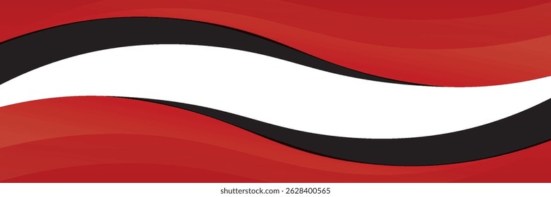 Vector red line background curve element with white space for text and message design, overlapping layers, vector