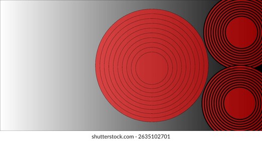 Elemento de curva de plano de fundo de linha vermelha de vetor com espaço em branco para design de texto e mensagem, camadas sobrepostas, vetor