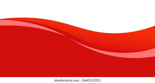 Vector red line background curve element with white space for text and message design art overlapping layers  vector. Eps10