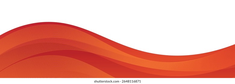 Elemento de curva de fondo de línea roja de Vector con espacio en blanco para el diseño de texto y mensajes, capas superpuestas, Vector