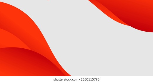 Elemento de curva de fondo de línea roja de Vector con espacio en blanco para diseño de texto y mensajes, póster, Sitio web, negocios