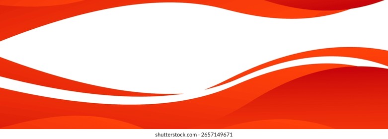 Vector red line background curve element with white space for text and message design, overlapping layers, vector illustration,web