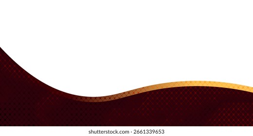 Vector red line background curve element with white space for text and message design, overlapping layers, vector