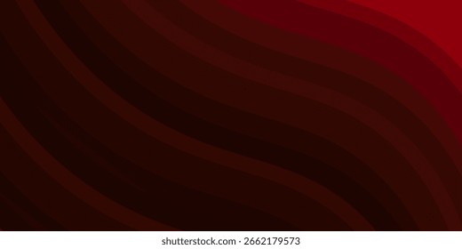 Elemento de curva de fondo de línea roja de Vector con espacio para el diseño de texto y mensajes, capas superpuestas, Ilustración vectorial