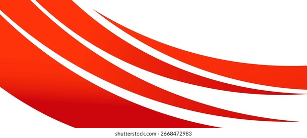 Elemento de curva de plano de fundo de linha vermelha de vetor com espaço em branco para design de texto e mensagem, camadas sobrepostas, vetor