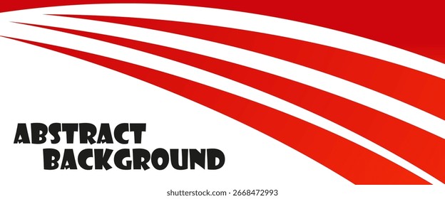 Vector red line background curve element with white space for text and message design, overlapping layers, vector,ilustrasion modern.