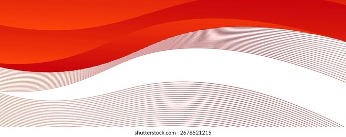 Elemento de curva de plano de fundo de linha vermelha de vetor com espaço em branco para design de texto e mensagem, apresentação, estrutura de curva, capa, folheto, fundo de design criativo,
